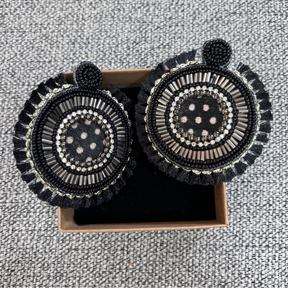 Beaded Statement Earrings